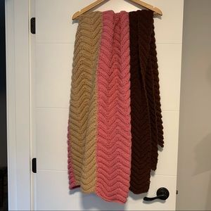 Crocheted Afghan Throw Blanket